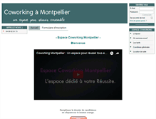 Tablet Screenshot of espace-coworking-montpellier.com